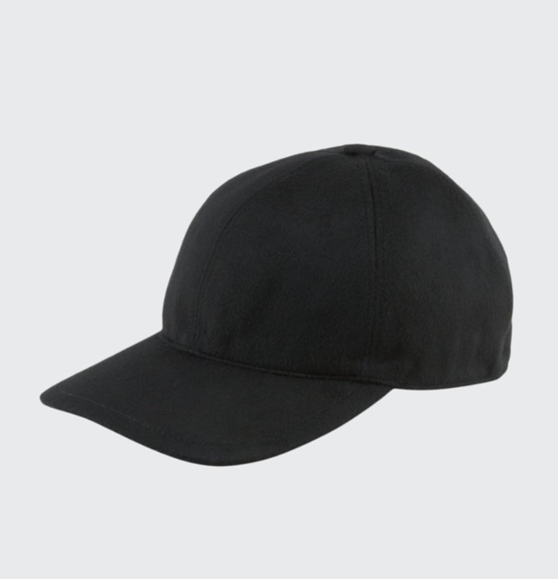 Men's Solid Cashmere Baseball Cap