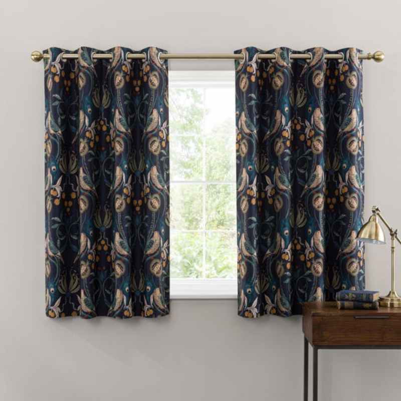Havisham Navy Eyelet Curtains