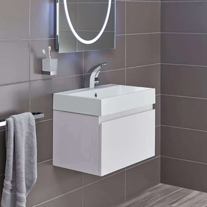 Bathstore Mino 600mm Basin & Wall Mounted Vanity Unit 