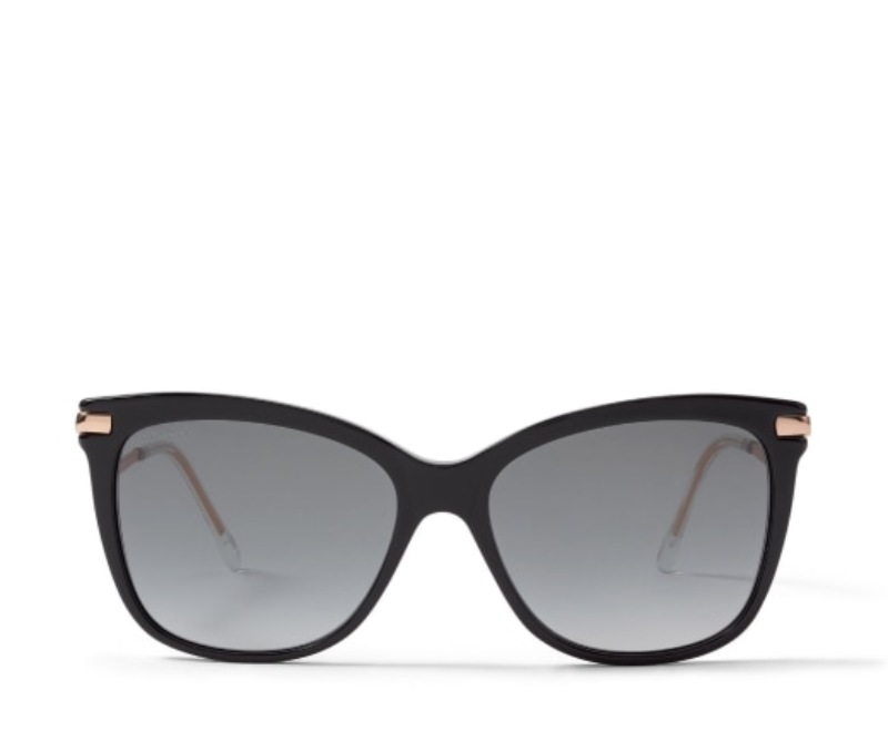 Black Square-Frame Sunglasses 