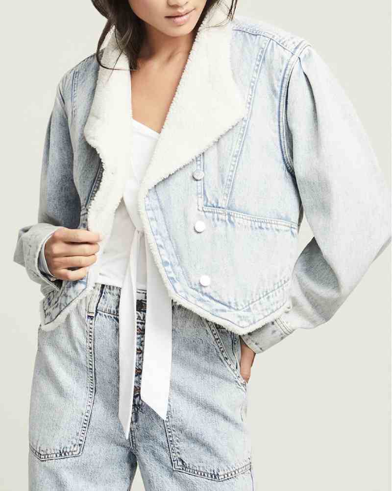 Neena Acid-Wash Denim Jacket